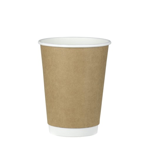 Πoτήρι Double Wall Kraft 12oz 25 τεμ 
